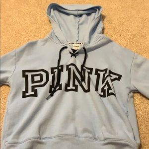 Light blue and black sweatshirt from PINK